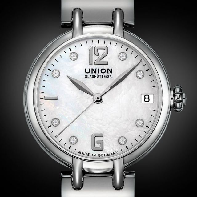 Automatikuhren für Damen: Union Glashütte Sirona Datum Damenuhr